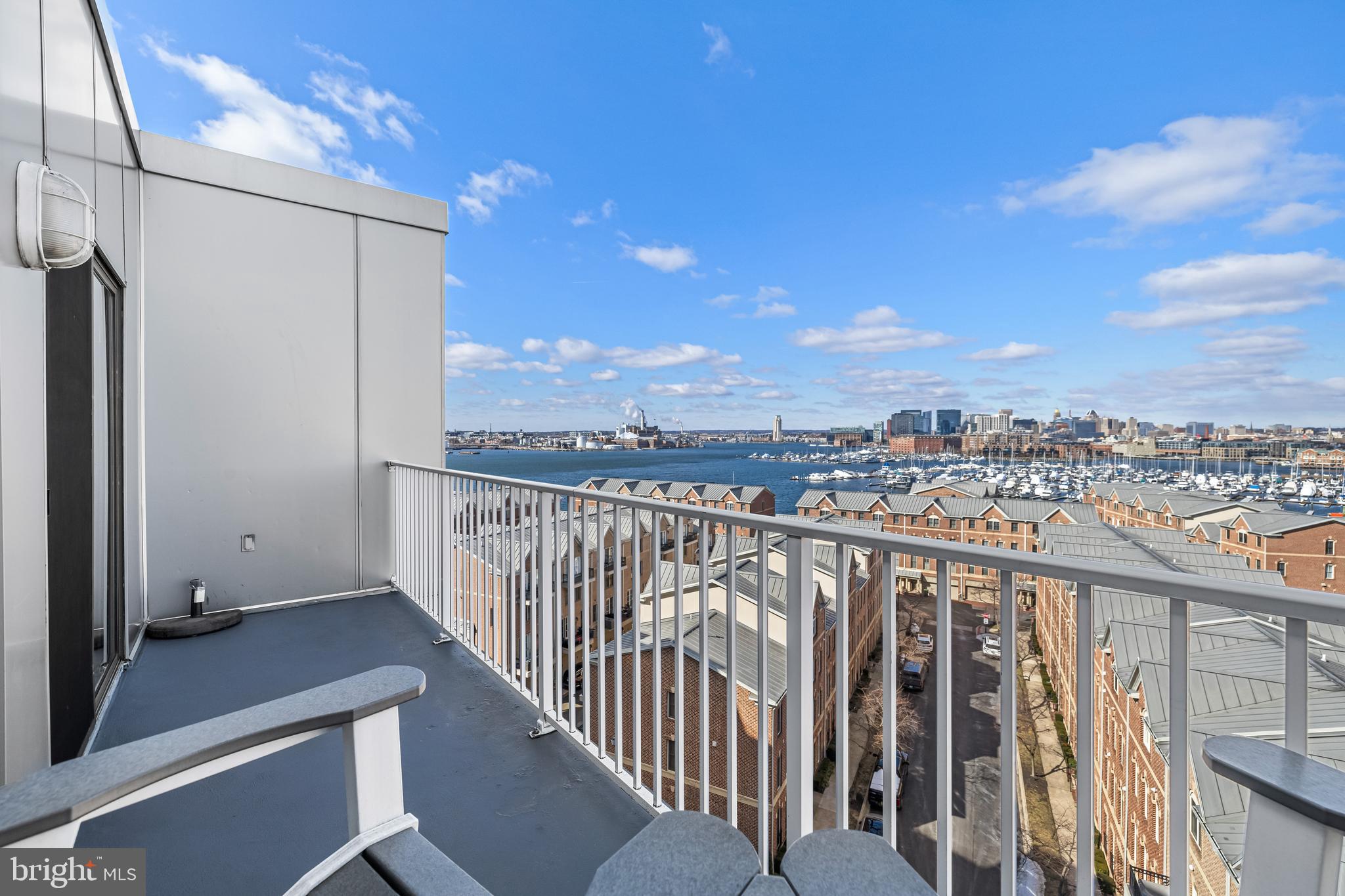 2702 Lighthouse Point East, Unit 720 Baltimore, MD 21224 - Photo 27 of 37 a view of city from balcony