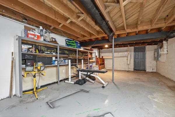 a view of storage and utility room