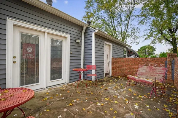a backyard of a house