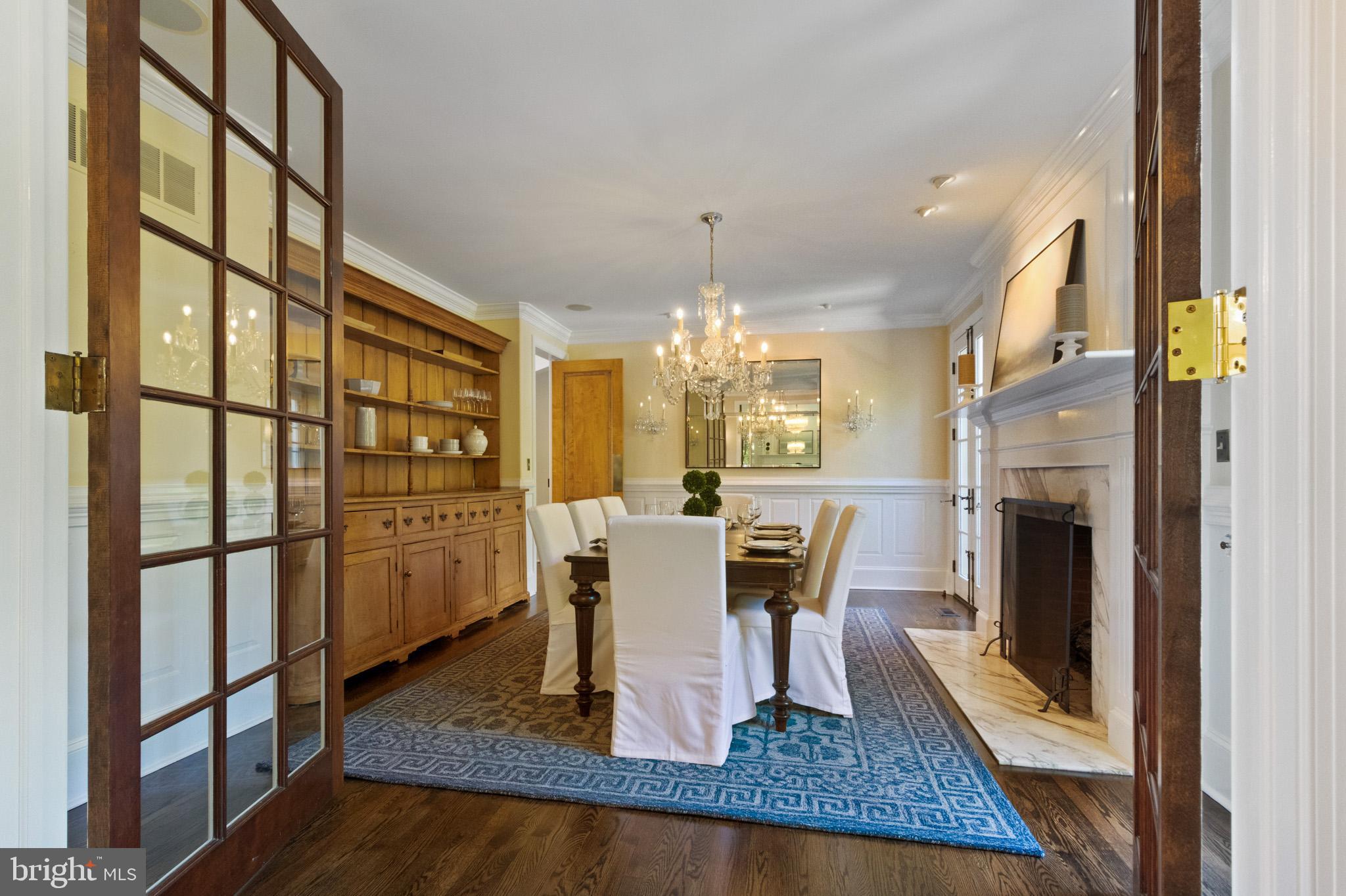 785 Harrison Road Villanova, PA 19085 - Photo 11 of 41 Elegant Dining Room with Gas Fireplace