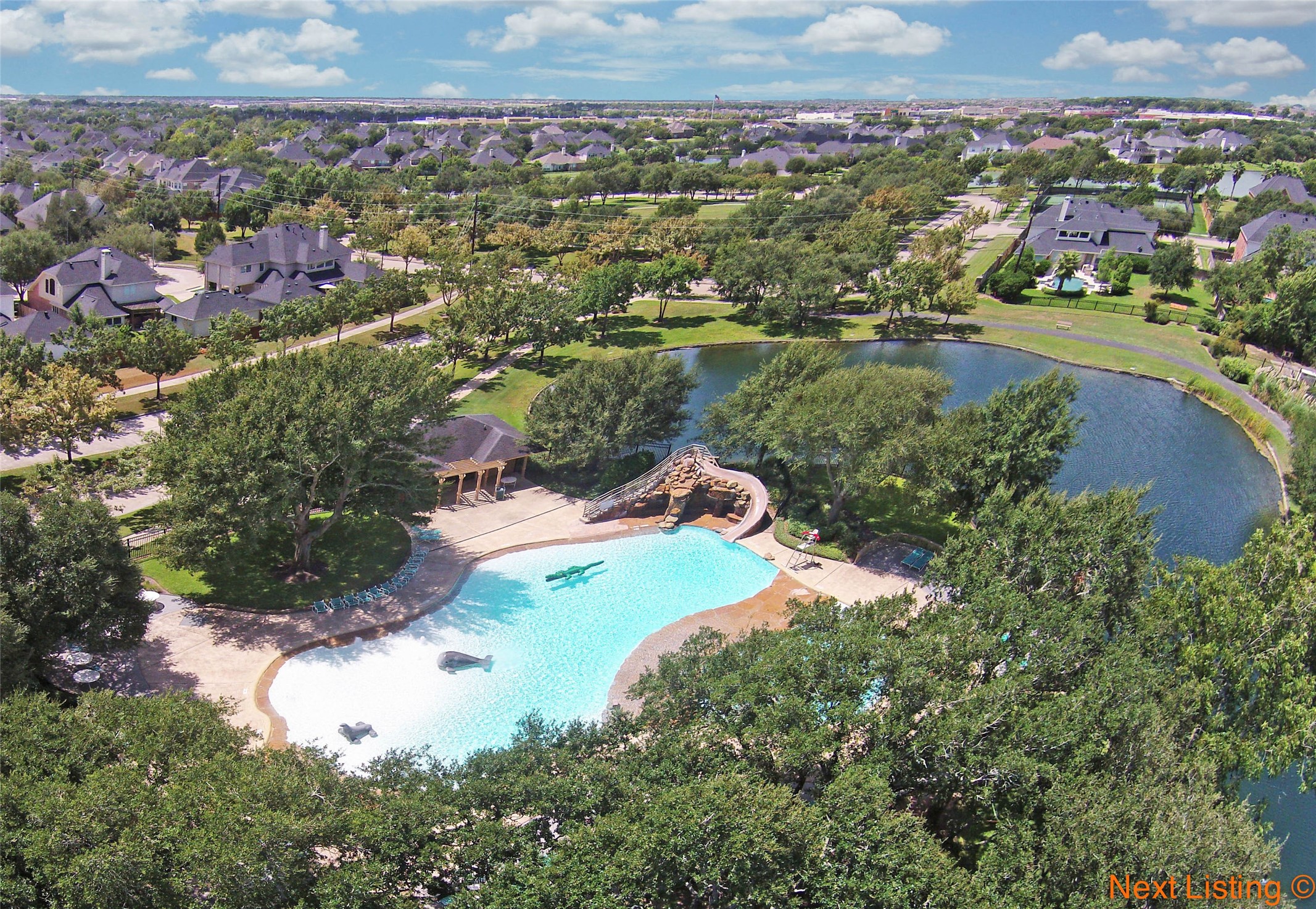 5615 Bent Arbor Lane Katy, TX 77450 - Photo 40 of 42 an aerial view of a house with a yard