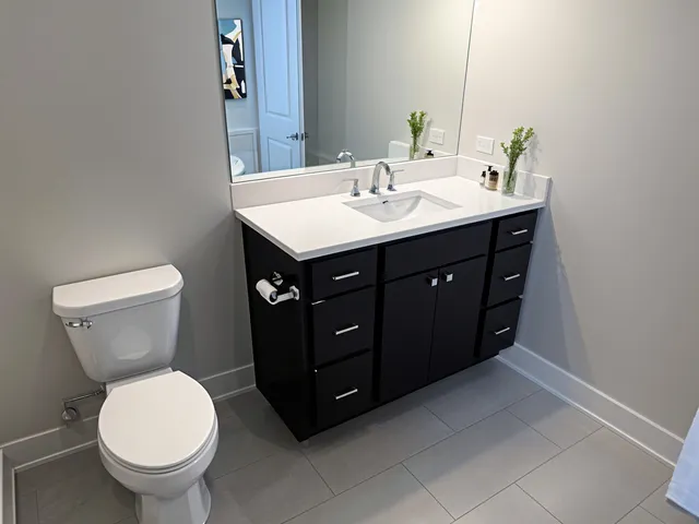 a bathroom with a sink and a toilet