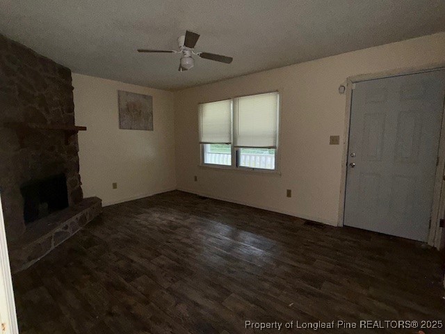 102 Little Street Rockingham, NC 28379 - Photo 13 of 29 a view of empty room with wooden floor and fan