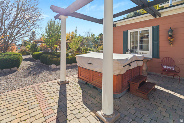 390 North 100 West Monroe, UT 84754 - Photo 60 of 167 View of patio / terrace featuring a hot tub