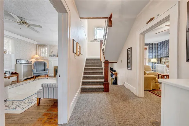 a view of a living room