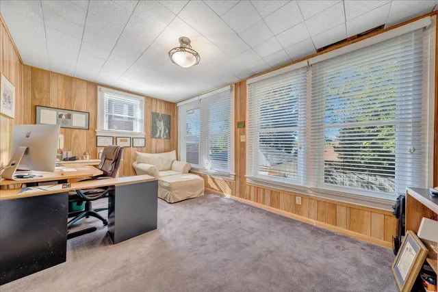 a very nice looking room with a large window