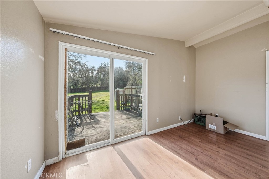 1335 Mountview Road Lakeport, CA 95453 - Photo 31 of 71 a view of a room with wooden floor and doors
