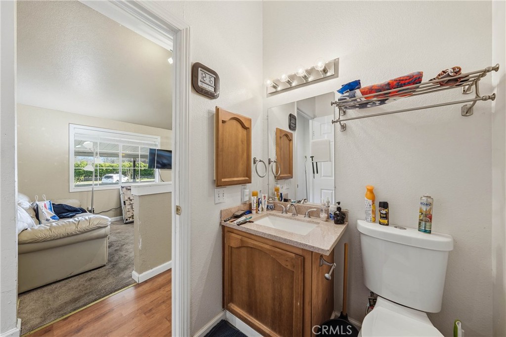 1335 Mountview Road Lakeport, CA 95453 - Photo 38 of 71 a bathroom with a sink toilet vanity and tub