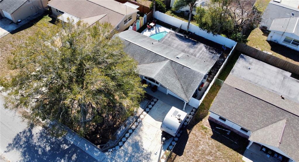 5129 Idlewild Street New Port Richey, FL 34653 - Photo 25 of 28 an aerial view of house with yard