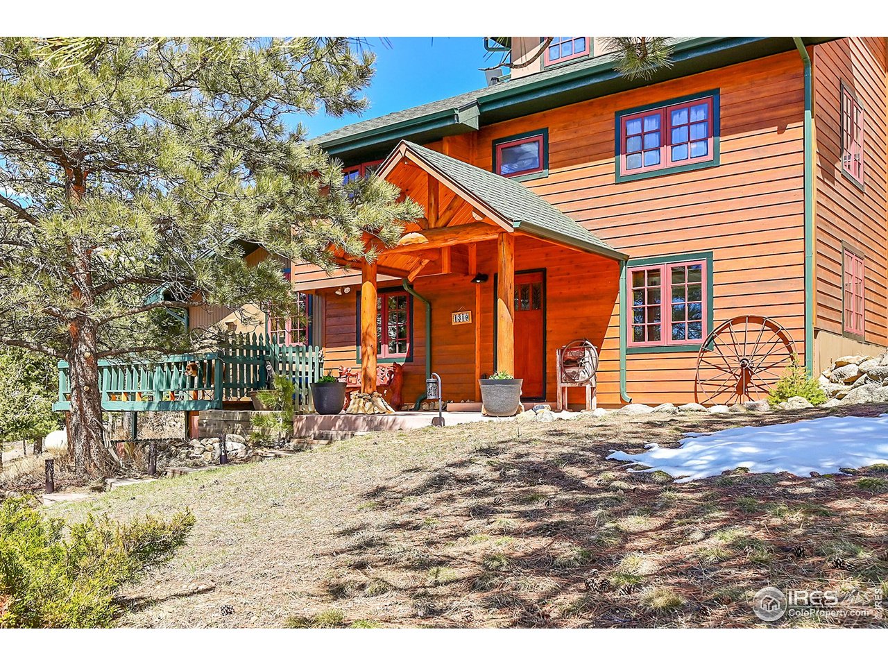 1319 County Road 83 Boulder, CO 80302 - Photo 22 of 30 a front view of a house with a outdoor space