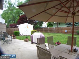 23 Tweed Road Levittown, PA 19056 - Photo 2 of 12 a view of backyard with table and chairs under an umbrella