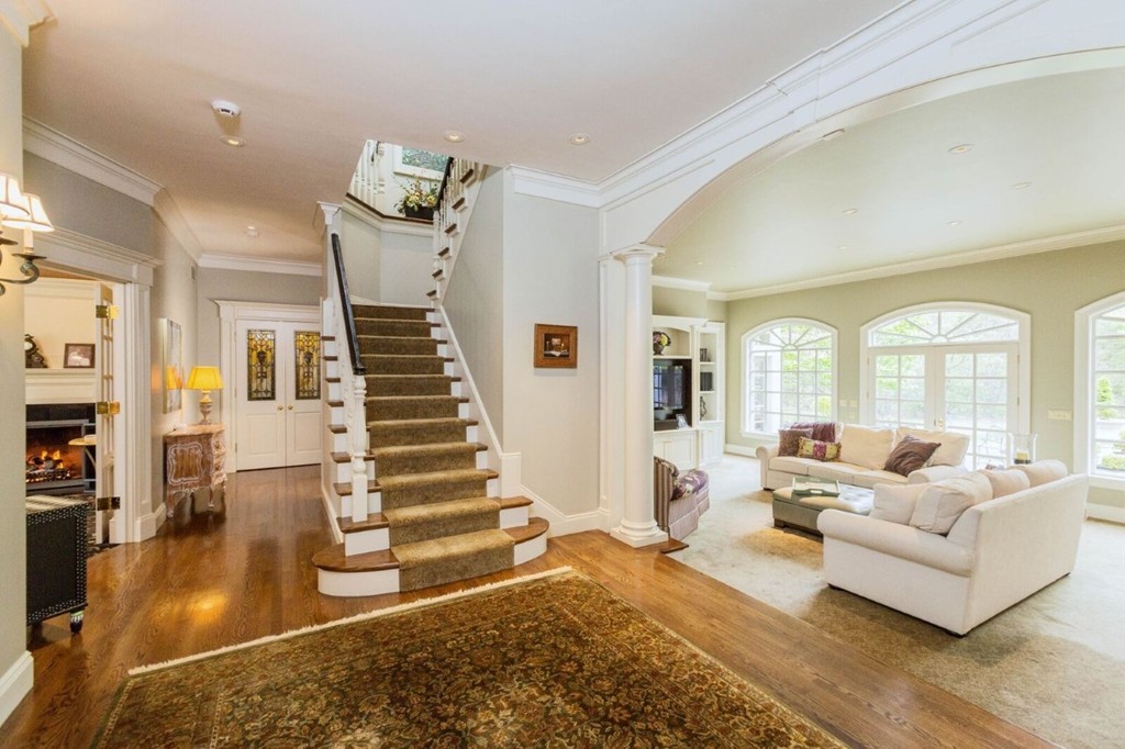 7 Brent Road Lexington, MA 02420 - Photo 5 of 14 a living room with furniture and a fireplace