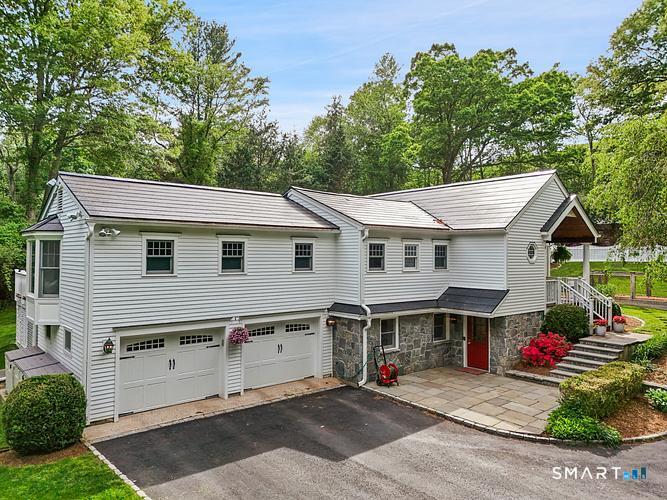 2 Grassy Plains Road Westport, CT 06880 - Photo 3 of 40 2 Car garage with 2 tesla chargers & plenty of parking
