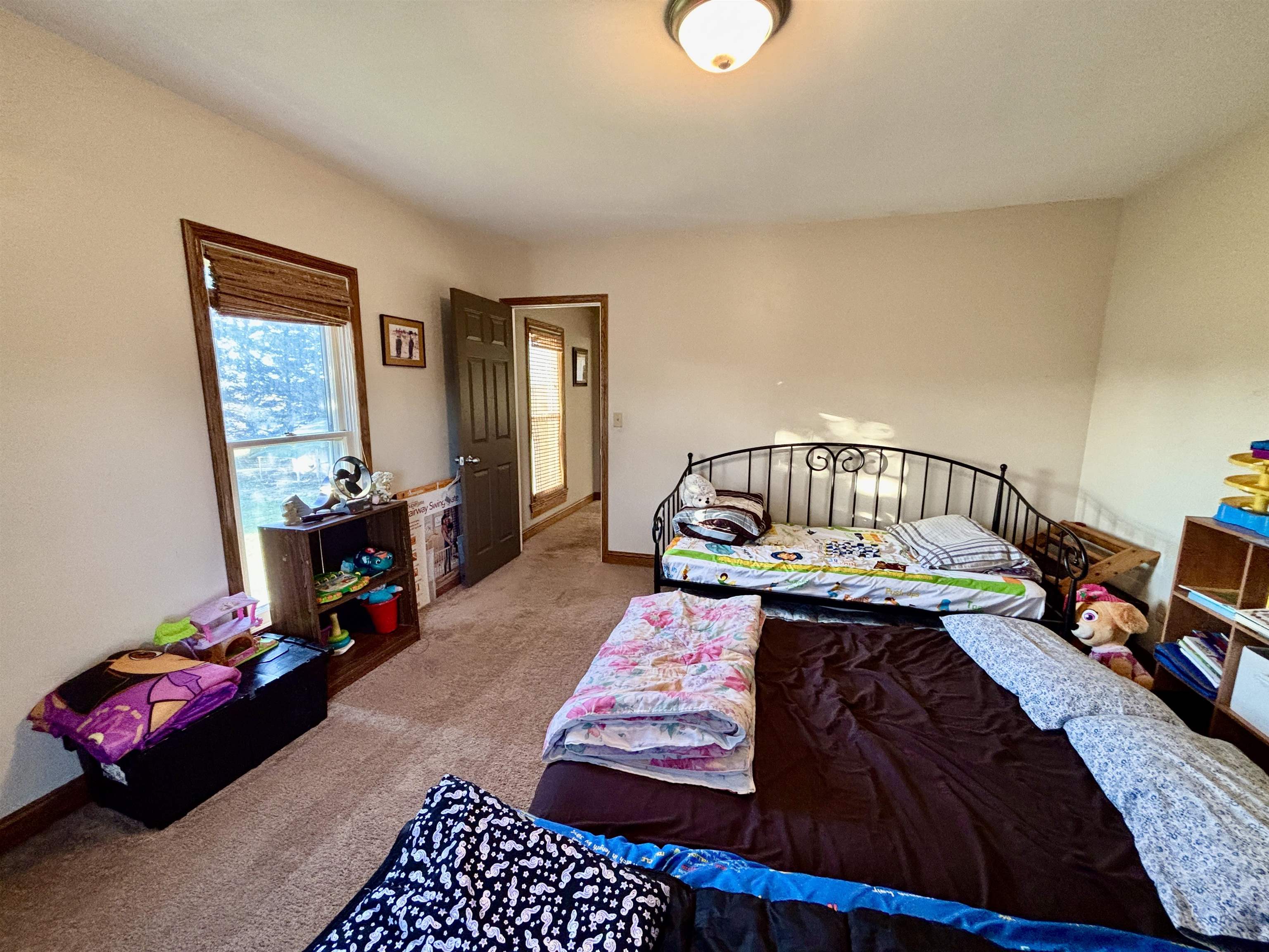 12916 Grange Hall Road Capron, IL 61012 - Photo 19 of 48 a bedroom with a bed and wooden floor