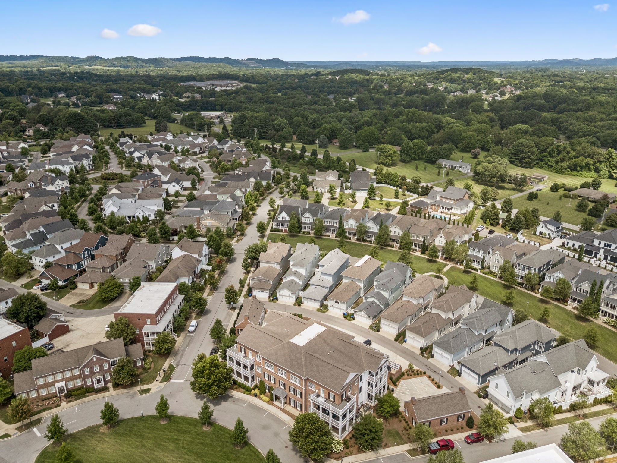 201 Swain Circle, Unit 104 Franklin, TN 37064 - Photo 39 of 45 an aerial view of residential houses with outdoor space