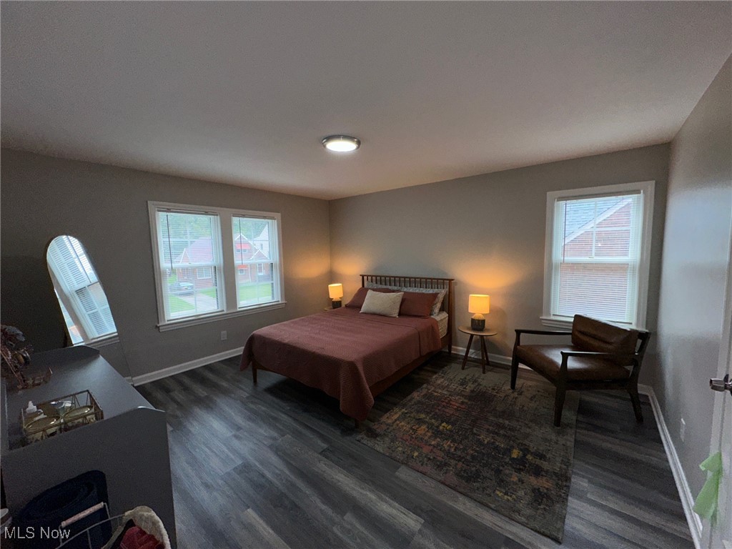 3498 Cummings Road Cleveland, OH 44118 - Photo 14 of 22 Bedroom featuring dark wood-style floors