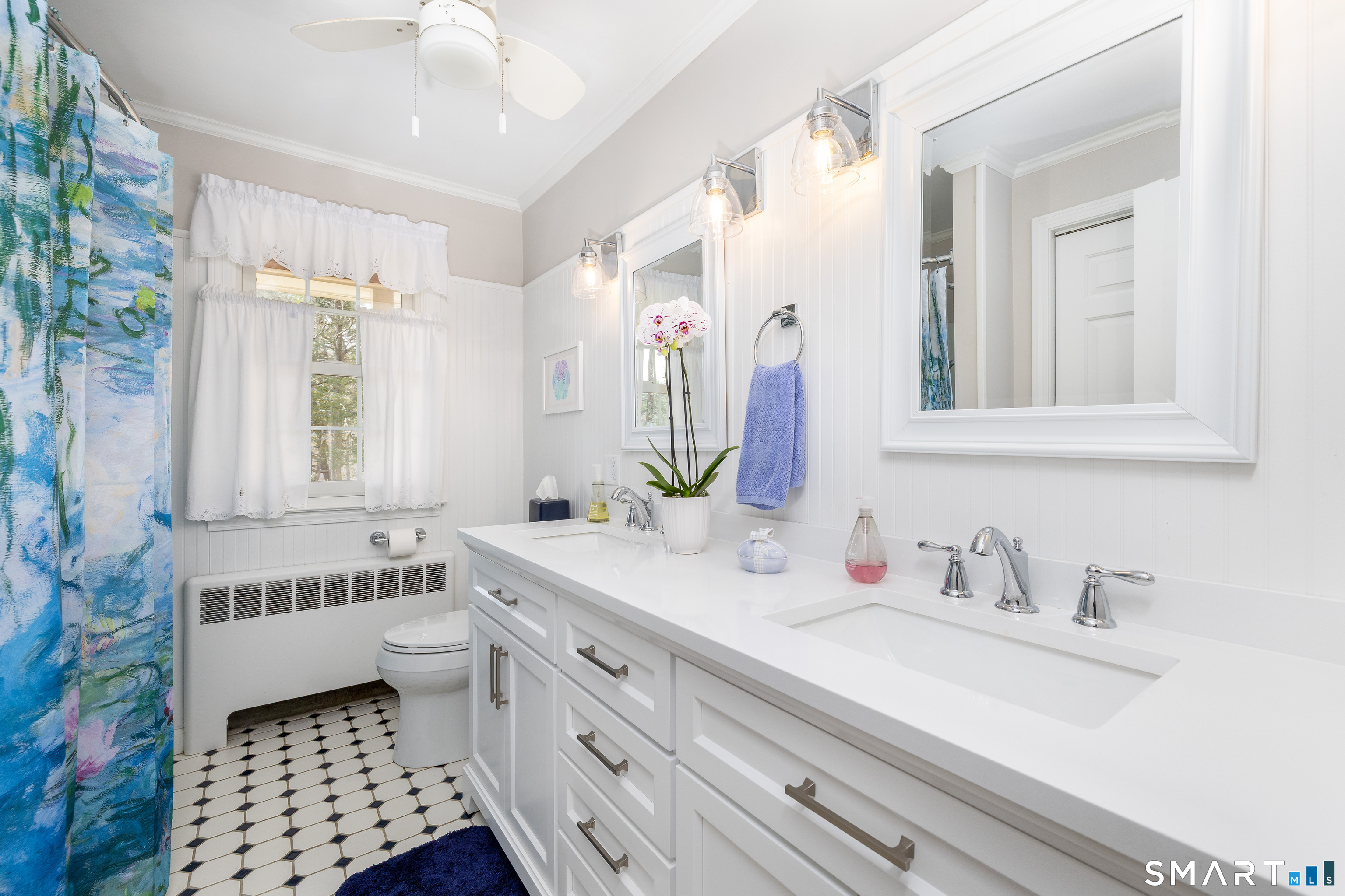 11 Sheldon Lane Litchfield, CT 06759 - Photo 12 of 33 a bathroom with a double vanity sink mirror and double