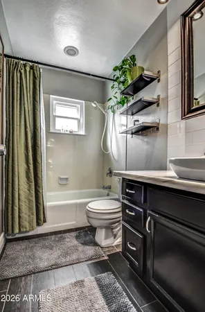 a bathroom with a toilet a sink and bathtub
