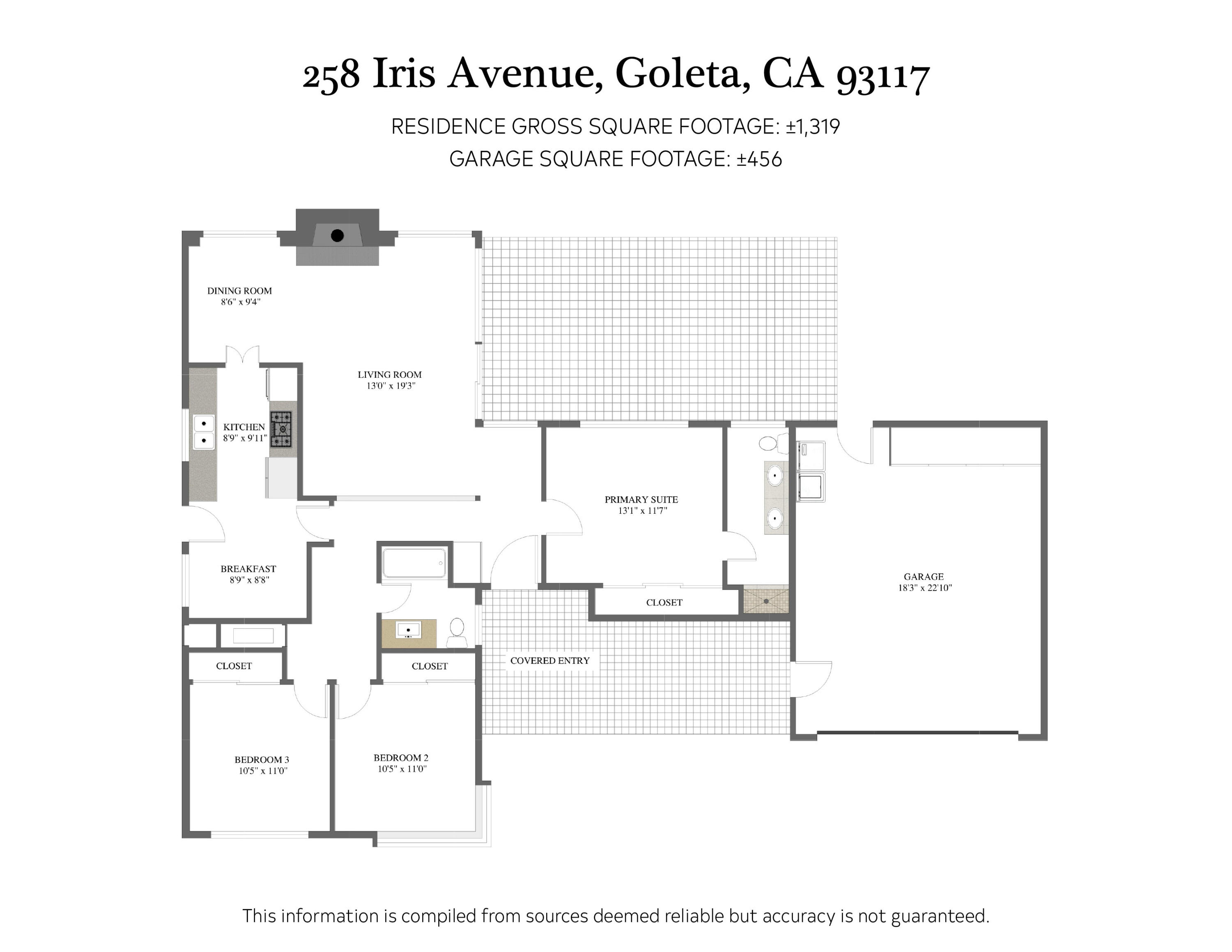 258 Iris Avenue Goleta, CA 93117 - Photo 28 of 28 Floor Plan