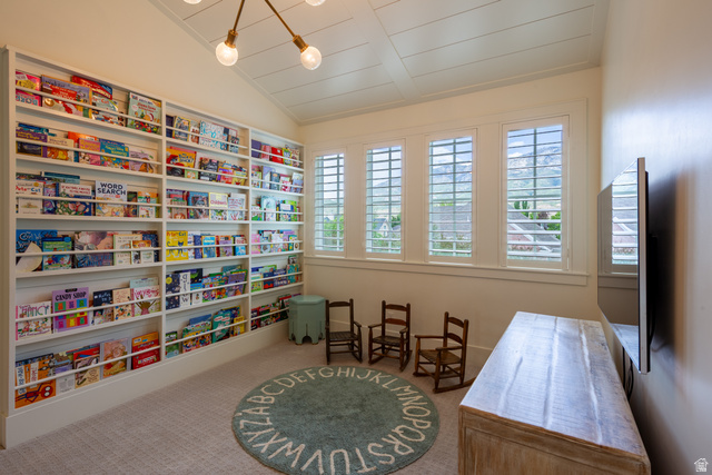 630 East Center Street Alpine, UT 84004 - Photo 51 of 115 Custom built-in shelving extends across a full wall in this room, providing extensive storage