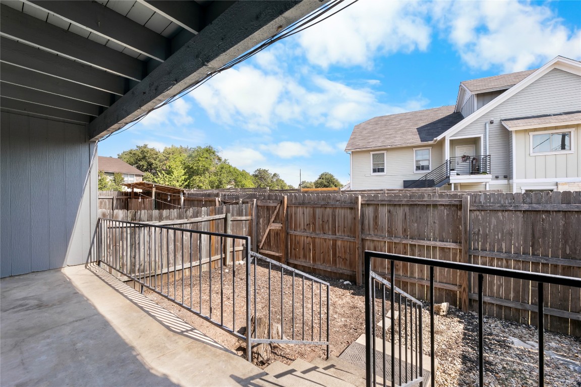 4304 Acropolis Court, Unit B Austin, TX 78759 - Photo 22 of 22 a view of balcony with wooden floor