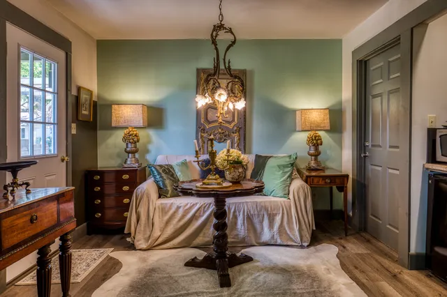 a room with gym equipment