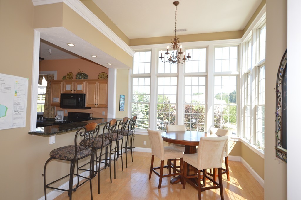 704 Autumn Ridge Drive, Unit 704 Ayer, MA 01432 - Photo 24 of 30 a view of a dining room with furniture window and outside view