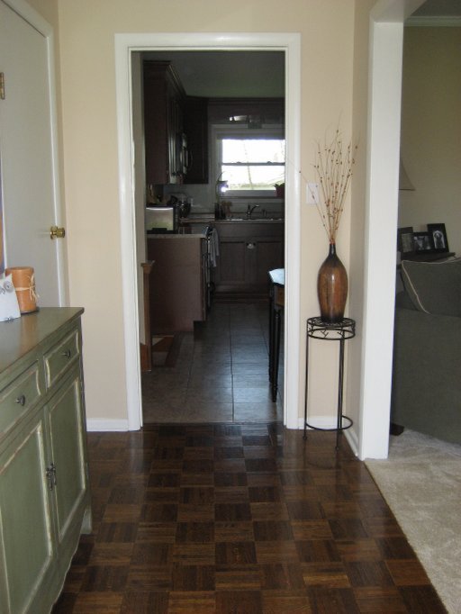 Foyer w/Parquet Flooring