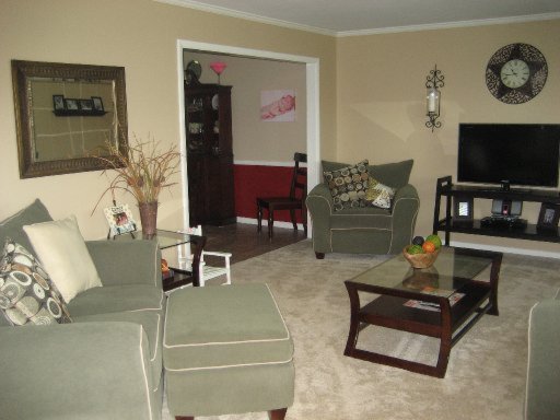 Living Room opens to Dining Area