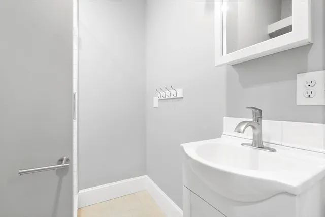 a bathroom with a sink