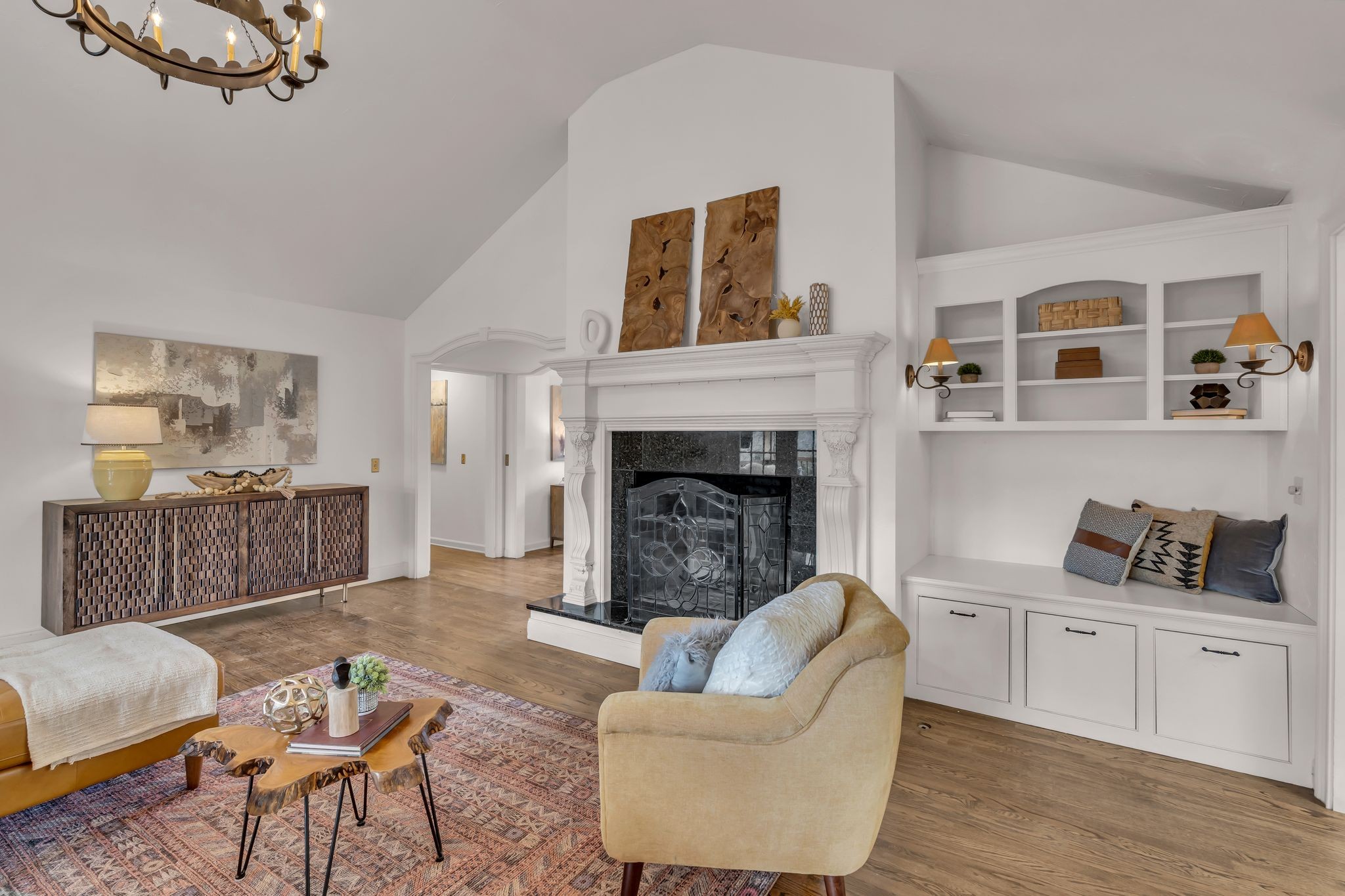 6307 Ramsgate Court Brentwood, TN 37027 - Photo 28 of 99 a living room with furniture and a fireplace