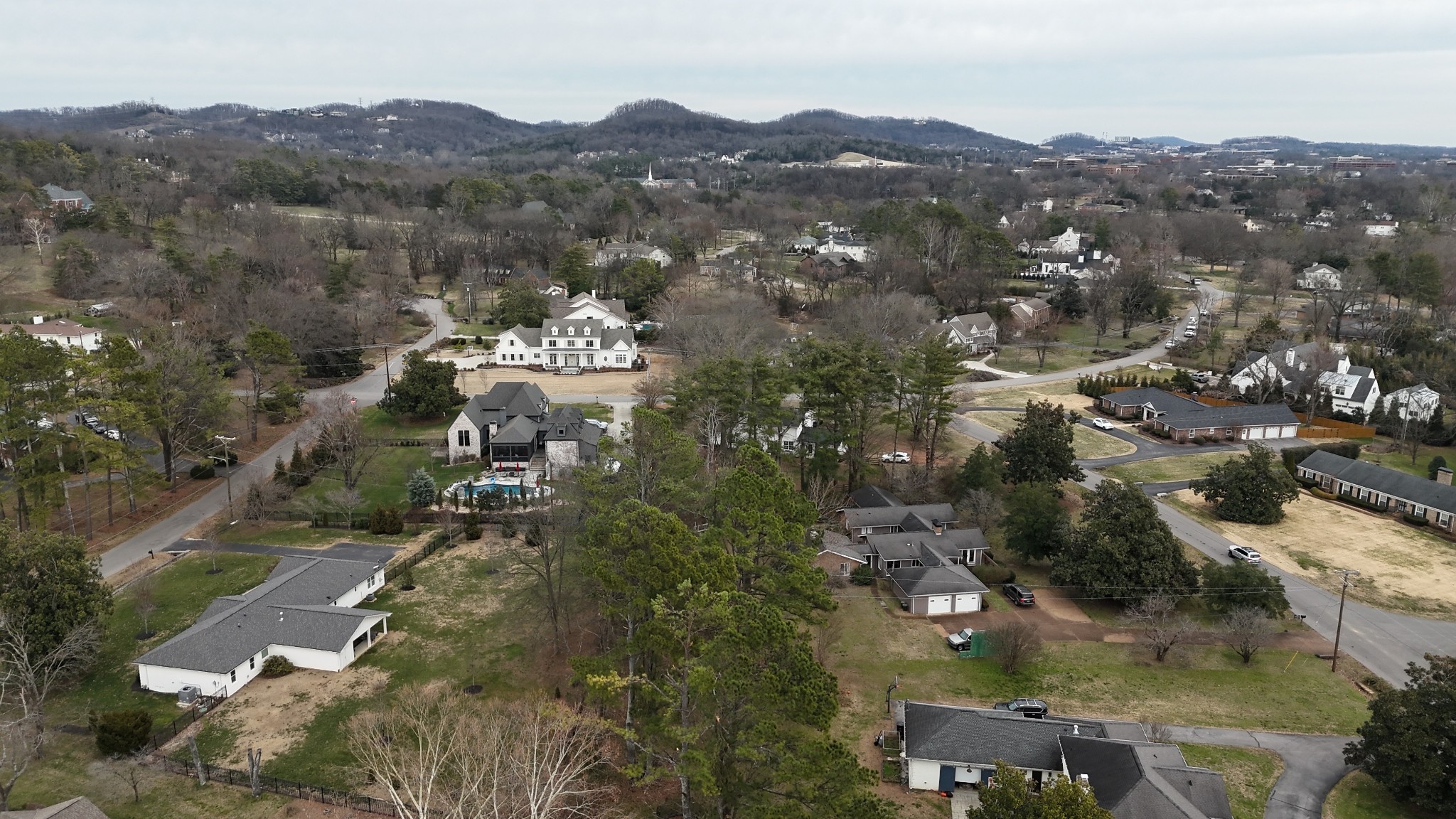 6307 Ramsgate Court Brentwood, TN 37027 - Photo 94 of 99 an aerial view of a city with lots of residential buildings