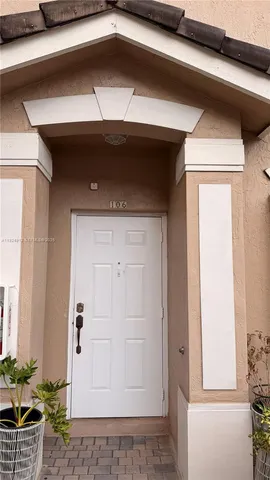 a view of front door