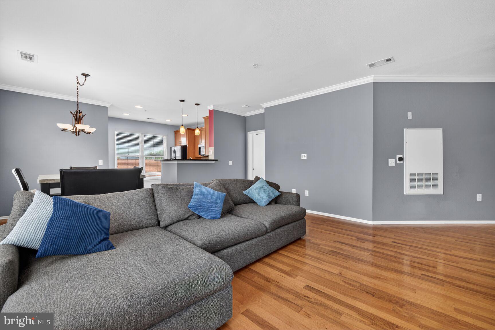 11800 Old Georgetown Road, Unit 1541 North Bethesda, MD 20852 - Photo 5 of 34 a living room with furniture and kitchen view