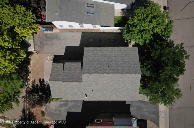 an aerial view of multiple house