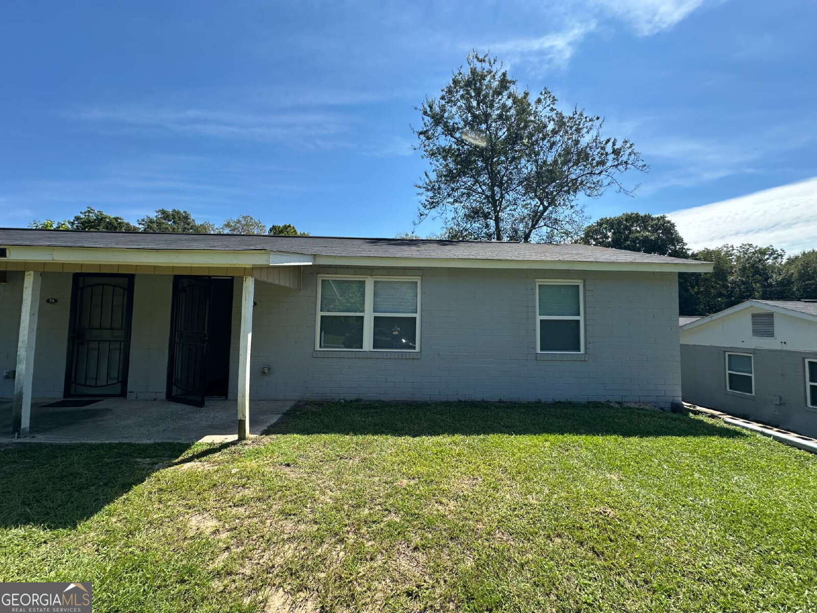 front view of house with a yard