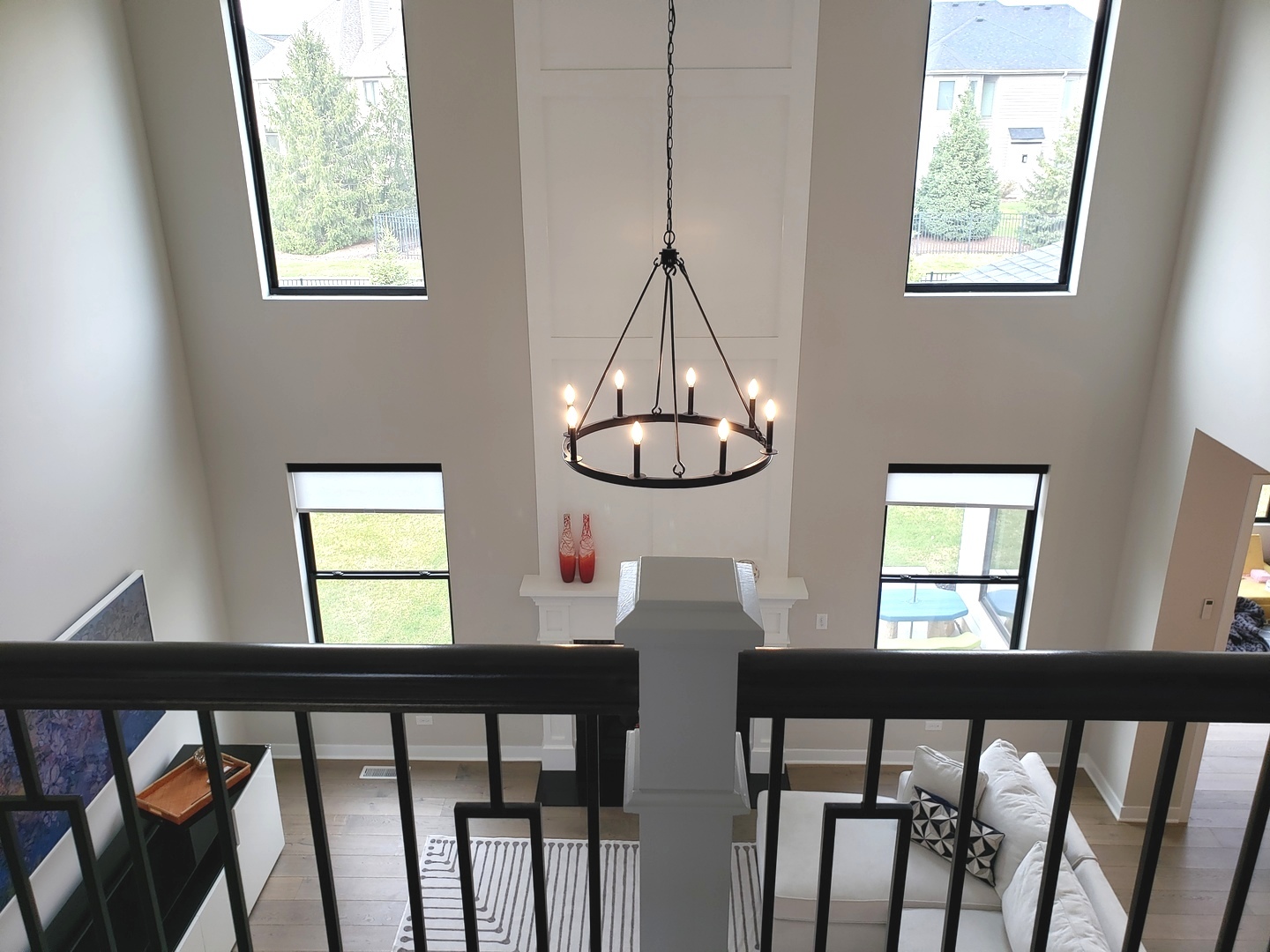 4327 Carpenter Road Naperville, IL 60564 - Photo 12 of 42 a view of a porch with wooden floor and windows