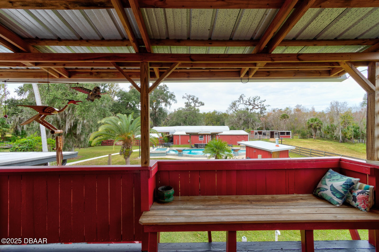 3051 Ragis Road Edgewater, FL 32132 - Photo 14 of 76 Master - 1 Balcony View of Back Yard - 1