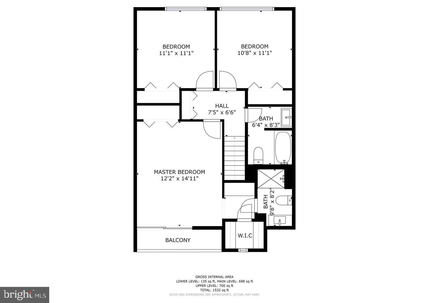 10410 Faulkner Ridge Circle, Unit 36 Columbia, MD 21044 - Photo 20 of 23 Upper Level Plan