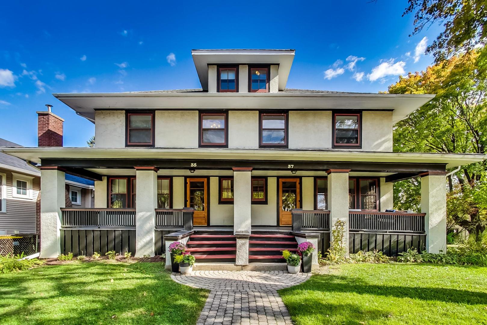 a house view with a garden space