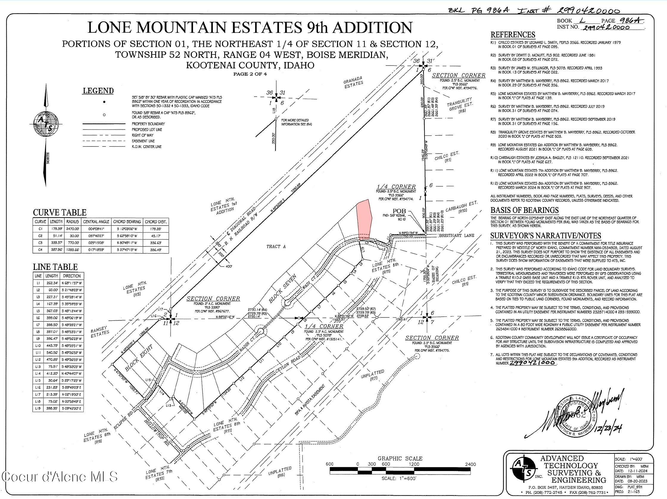 1405 East Wadi Court Rathdrum, ID 83858 - Photo 4 of 5 Plat Map