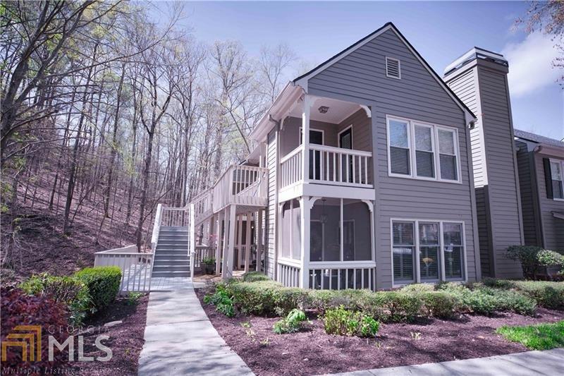 Amazing first floor townhouse with beautiful views of the woods!