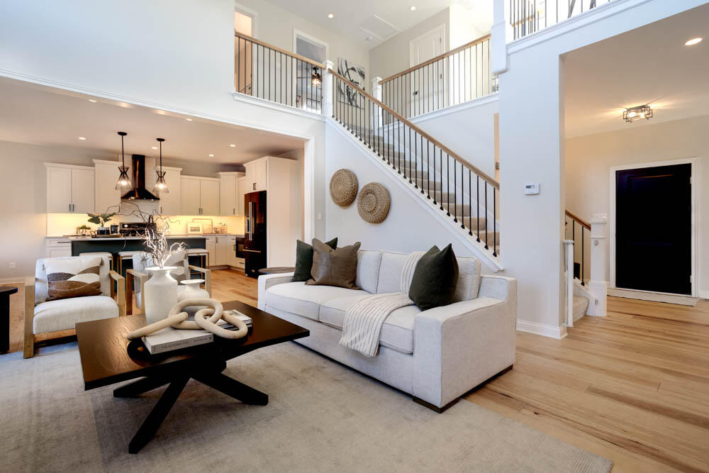 7264 East 115th Avenue Crown Point, IN 46307 - Photo 15 of 42 a living room with furniture and a wooden floor