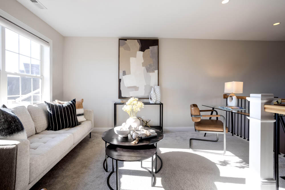7264 East 115th Avenue Crown Point, IN 46307 - Photo 29 of 42 a living room with furniture and floor to ceiling windows