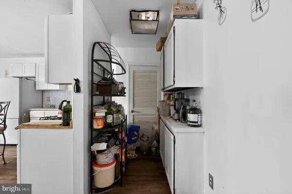 a room with storage and utility
