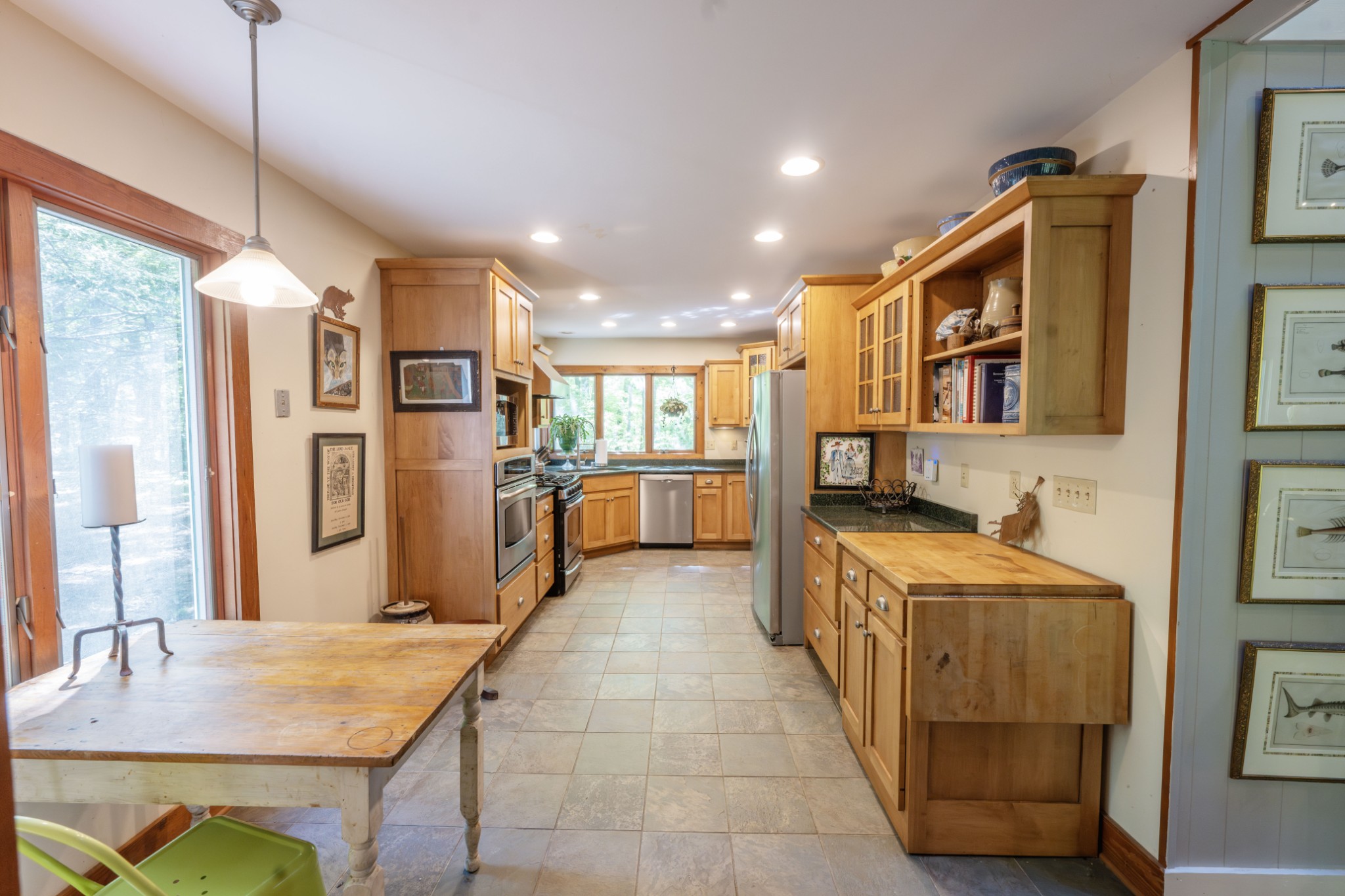 3442 Sherwood Road Sewanee, TN 37375 - Photo 15 of 28 a kitchen with stainless steel appliances granite countertop a refrigerator and a sink