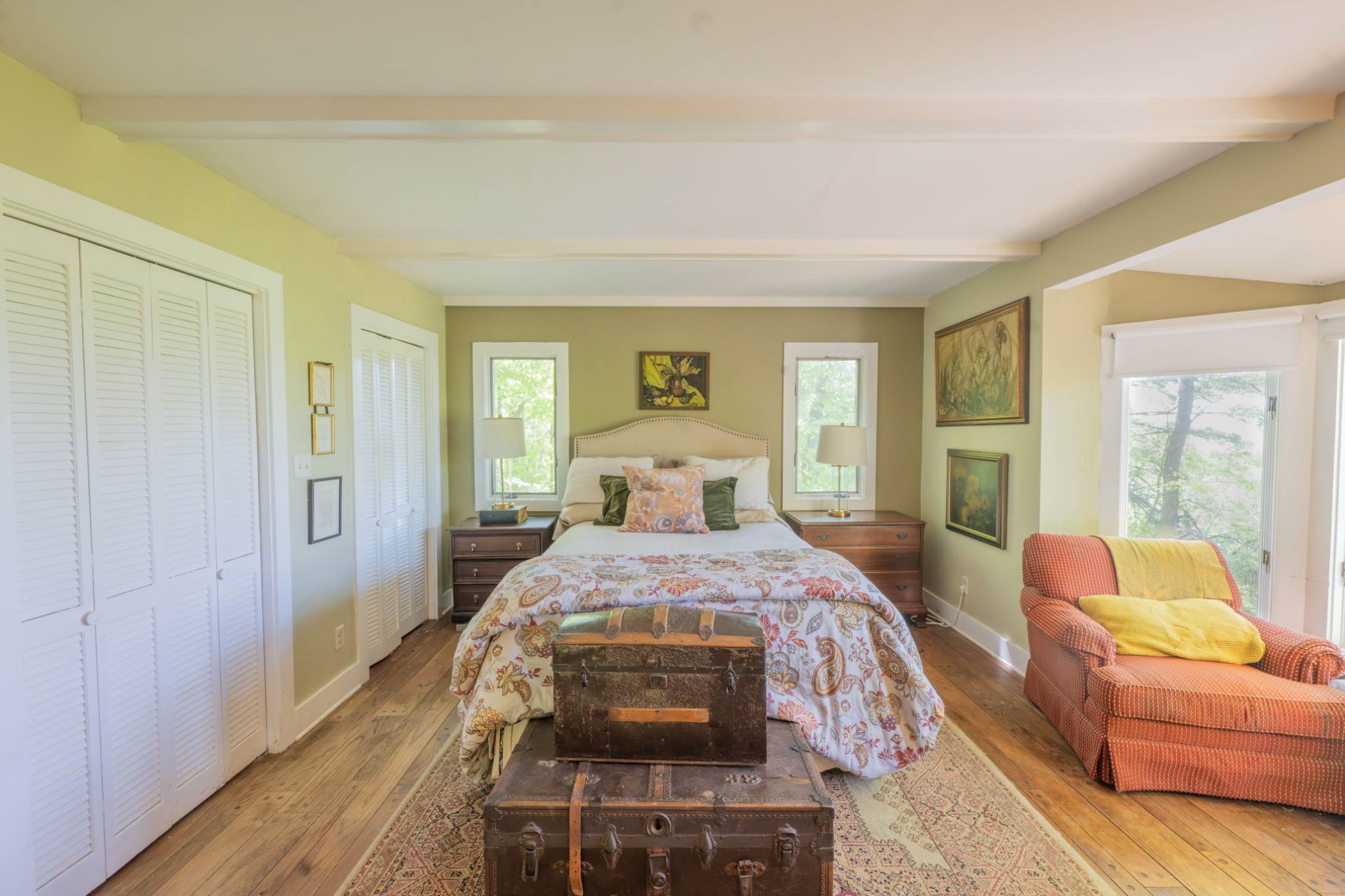 3442 Sherwood Road Sewanee, TN 37375 - Photo 18 of 28 a bedroom with a bed and wooden floor
