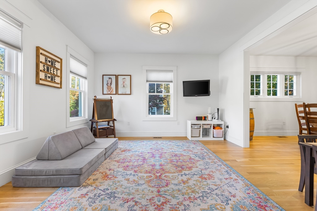 7 Heather Drive Andover, MA 01810 - Photo 19 of 42 a living room with furniture and a flat screen tv