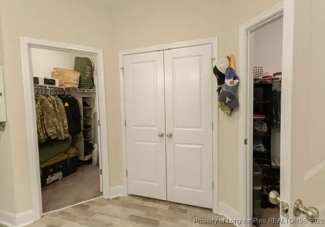 a view of a walk in closet