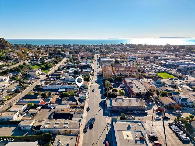 an aerial view of a city